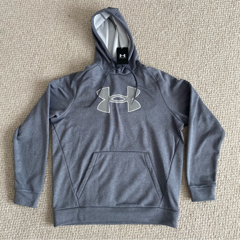 NEW Under Armour Men's Charcoal Gray Hoodie Size Medium